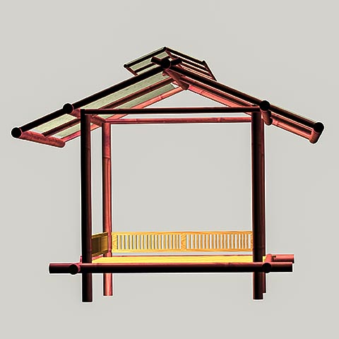 Arnims created a model to show his customer how his new veranda could look like